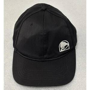 TACO BELL Employee Hat Cap Adult Black Snapback Embroidered || pre-owned